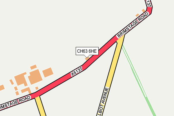 CH63 6HE map - OS OpenMap – Local (Ordnance Survey)