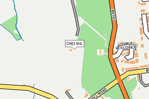 CH63 6HL map - OS OpenMap – Local (Ordnance Survey)