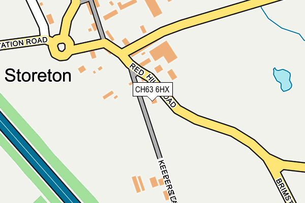 CH63 6HX map - OS OpenMap – Local (Ordnance Survey)