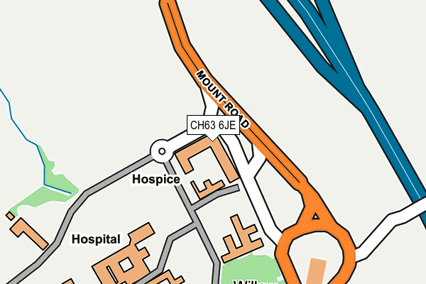 CH63 6JE map - OS OpenMap – Local (Ordnance Survey)
