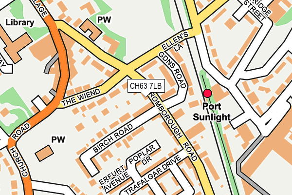 CH63 7LB map - OS OpenMap – Local (Ordnance Survey)