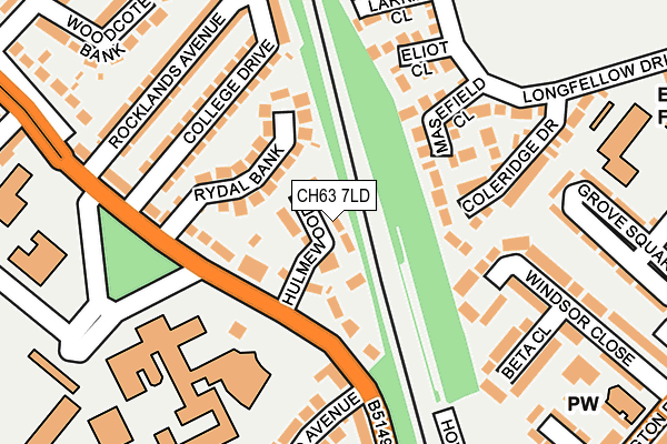 CH63 7LD map - OS OpenMap – Local (Ordnance Survey)