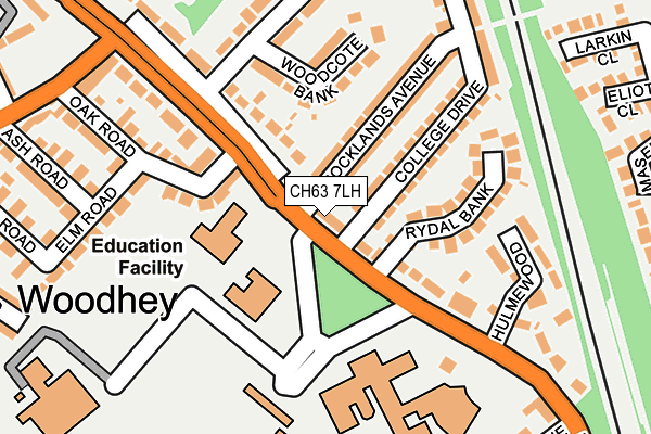 CH63 7LH map - OS OpenMap – Local (Ordnance Survey)