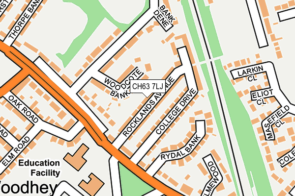 CH63 7LJ map - OS OpenMap – Local (Ordnance Survey)