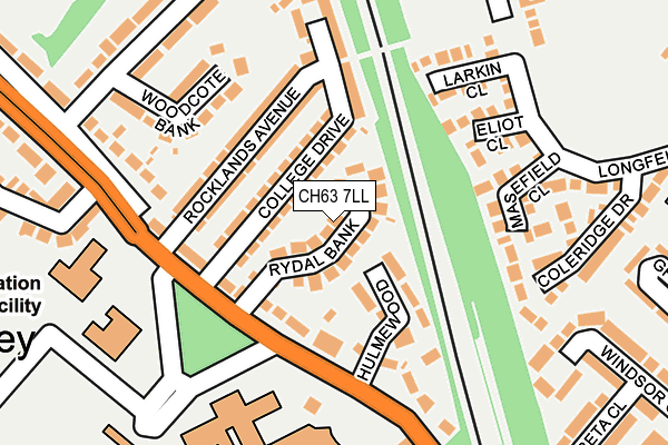 CH63 7LL map - OS OpenMap – Local (Ordnance Survey)