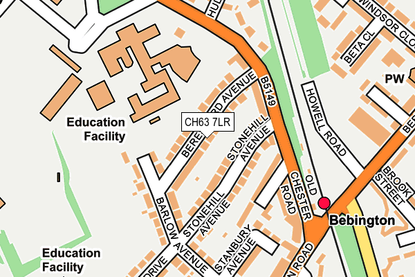 CH63 7LR map - OS OpenMap – Local (Ordnance Survey)