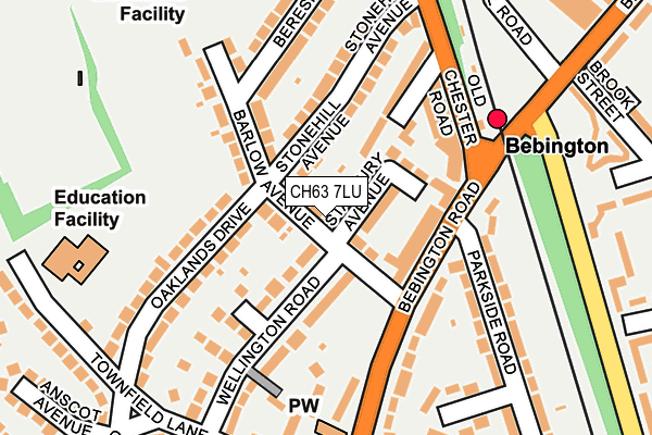 CH63 7LU map - OS OpenMap – Local (Ordnance Survey)