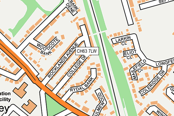 CH63 7LW map - OS OpenMap – Local (Ordnance Survey)