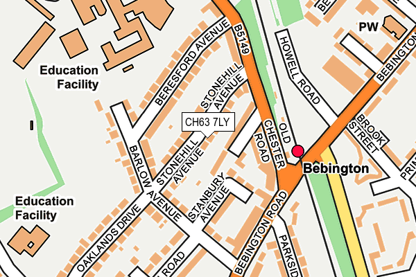 CH63 7LY map - OS OpenMap – Local (Ordnance Survey)