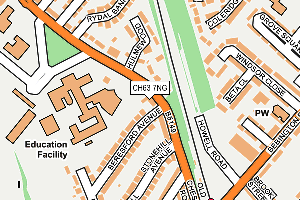 CH63 7NG map - OS OpenMap – Local (Ordnance Survey)