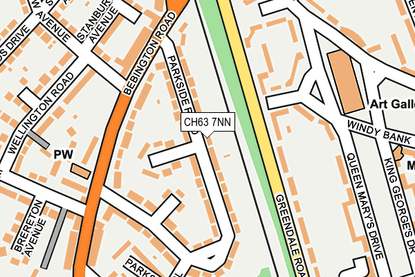 CH63 7NN map - OS OpenMap – Local (Ordnance Survey)