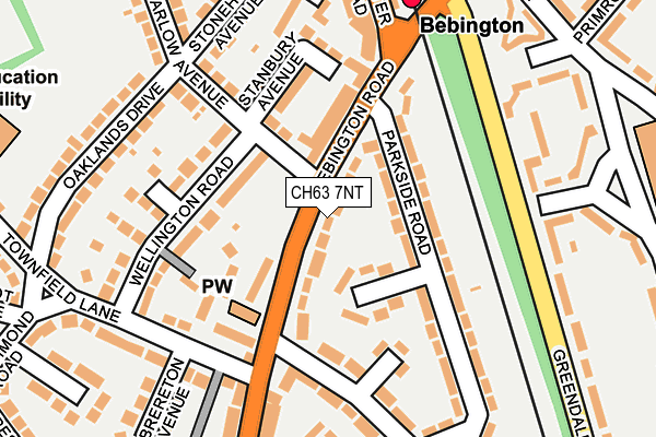 CH63 7NT map - OS OpenMap – Local (Ordnance Survey)