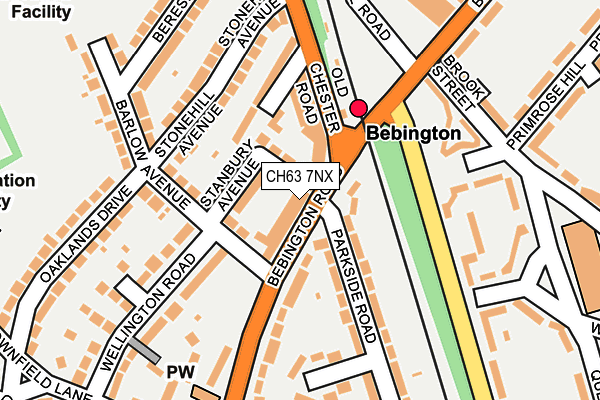 CH63 7NX map - OS OpenMap – Local (Ordnance Survey)