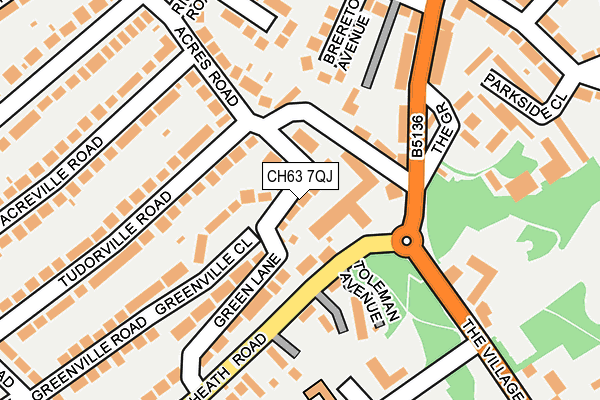 CH63 7QJ map - OS OpenMap – Local (Ordnance Survey)