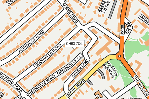 CH63 7QL map - OS OpenMap – Local (Ordnance Survey)