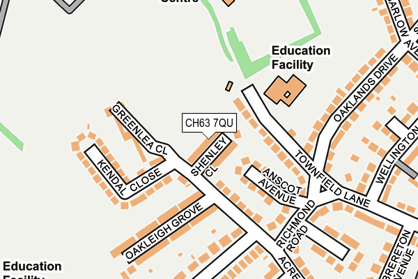 CH63 7QU map - OS OpenMap – Local (Ordnance Survey)