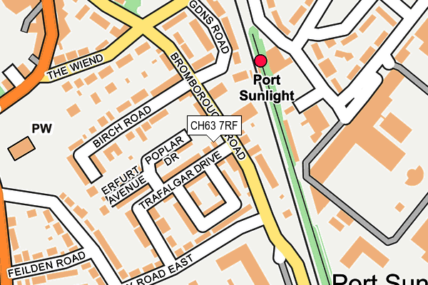 CH63 7RF map - OS OpenMap – Local (Ordnance Survey)