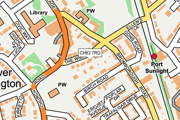 CH63 7RG map - OS OpenMap – Local (Ordnance Survey)