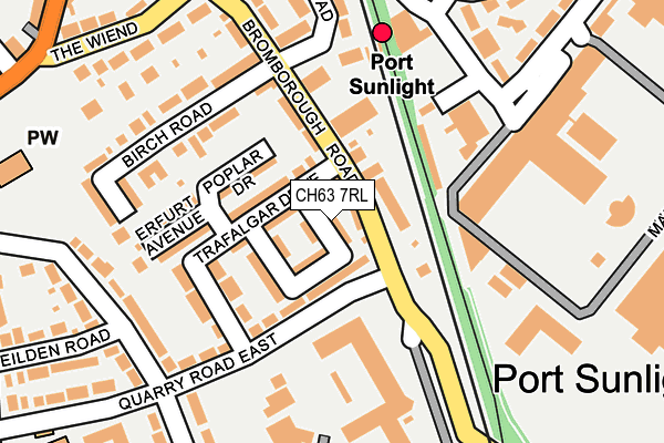 CH63 7RL map - OS OpenMap – Local (Ordnance Survey)