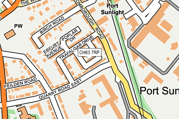 CH63 7RP map - OS OpenMap – Local (Ordnance Survey)