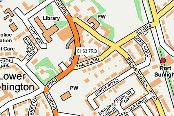 CH63 7RQ map - OS OpenMap – Local (Ordnance Survey)