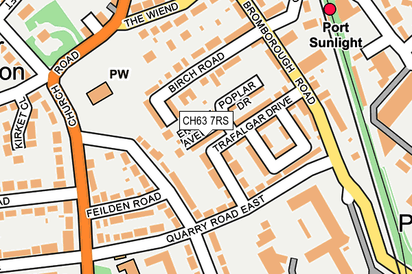 CH63 7RS map - OS OpenMap – Local (Ordnance Survey)