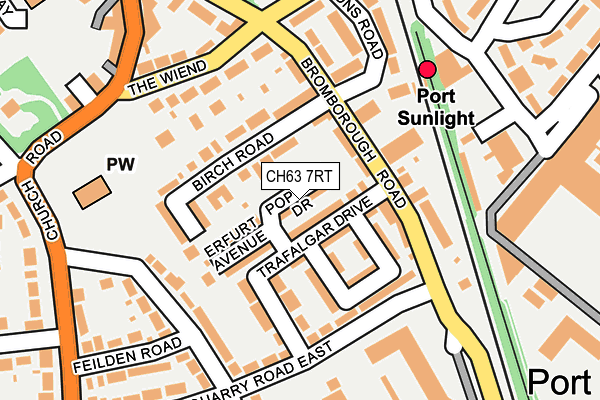 CH63 7RT map - OS OpenMap – Local (Ordnance Survey)