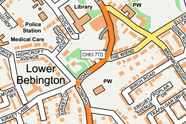 CH63 7TD map - OS OpenMap – Local (Ordnance Survey)