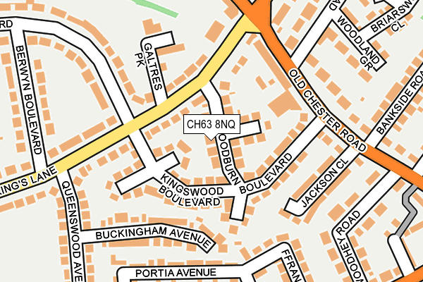 CH63 8NQ map - OS OpenMap – Local (Ordnance Survey)