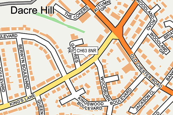 CH63 8NR map - OS OpenMap – Local (Ordnance Survey)