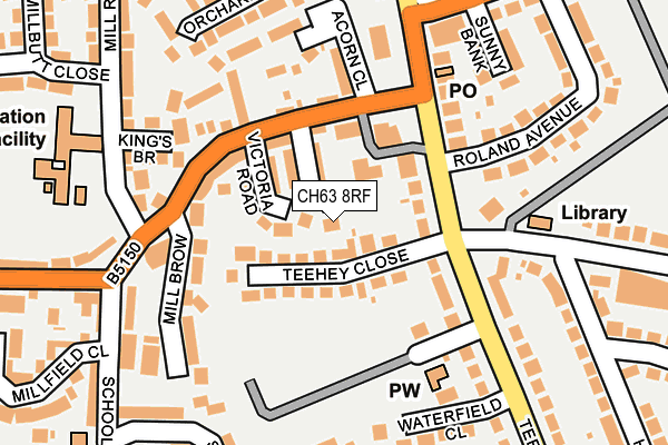 CH63 8RF map - OS OpenMap – Local (Ordnance Survey)