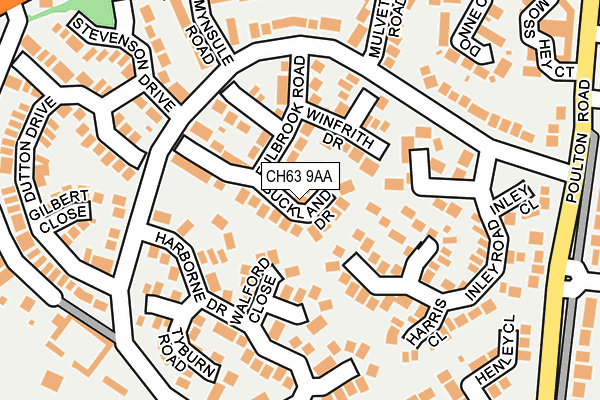 CH63 9AA map - OS OpenMap – Local (Ordnance Survey)