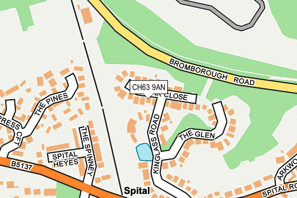 CH63 9AN map - OS OpenMap – Local (Ordnance Survey)