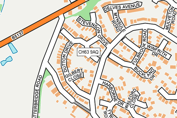 CH63 9AQ map - OS OpenMap – Local (Ordnance Survey)