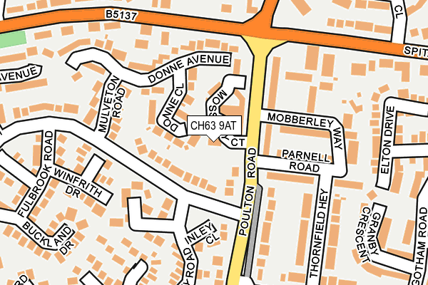 CH63 9AT map - OS OpenMap – Local (Ordnance Survey)