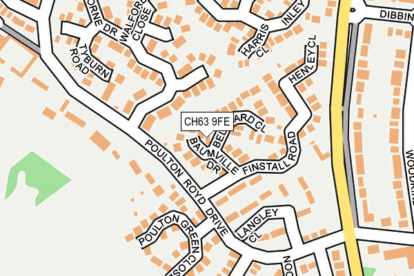 CH63 9FE map - OS OpenMap – Local (Ordnance Survey)