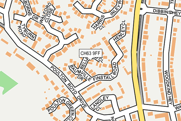 CH63 9FF map - OS OpenMap – Local (Ordnance Survey)