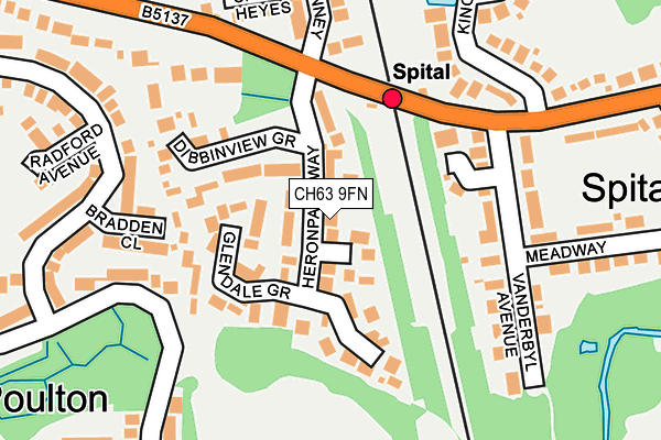 CH63 9FN map - OS OpenMap – Local (Ordnance Survey)