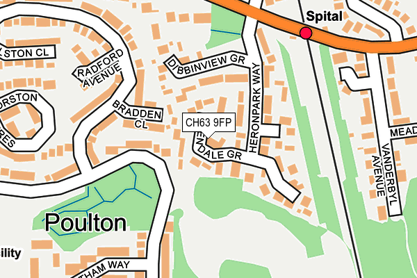 CH63 9FP map - OS OpenMap – Local (Ordnance Survey)