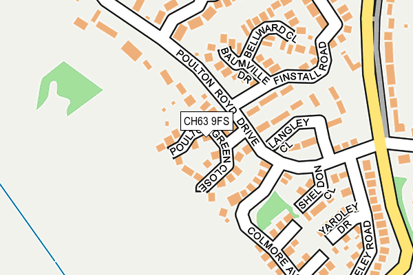 CH63 9FS map - OS OpenMap – Local (Ordnance Survey)