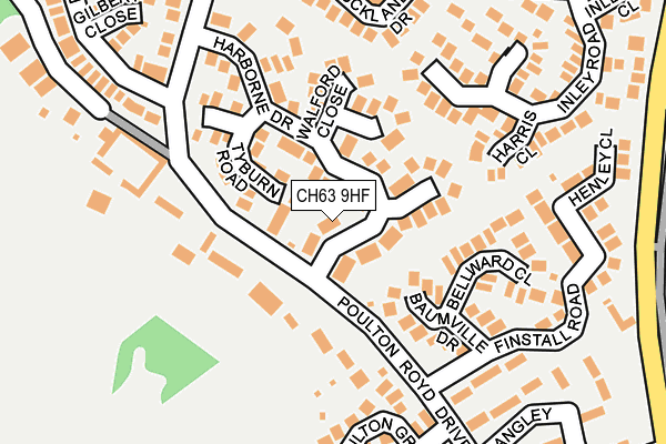 CH63 9HF map - OS OpenMap – Local (Ordnance Survey)