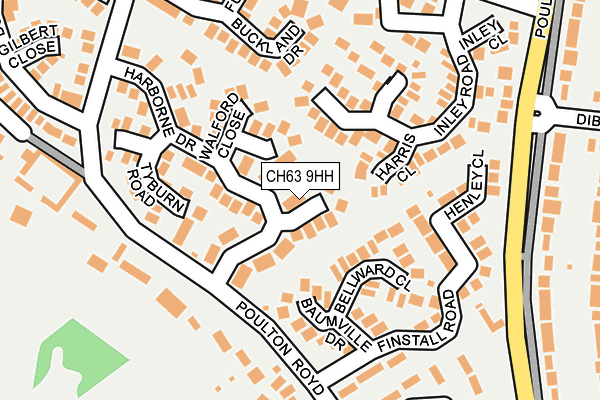 CH63 9HH map - OS OpenMap – Local (Ordnance Survey)