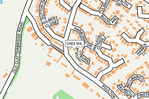 CH63 9HL map - OS OpenMap – Local (Ordnance Survey)