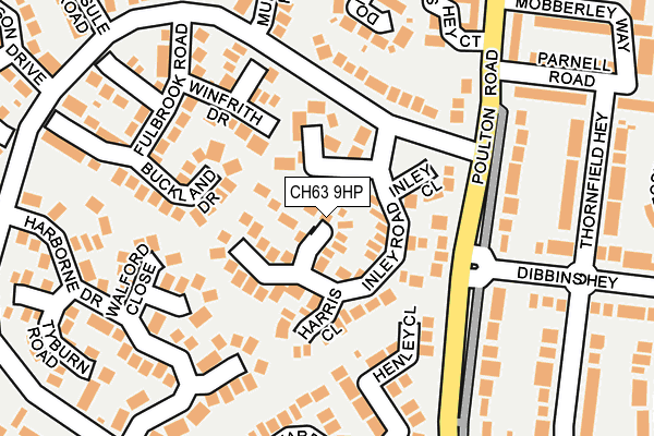CH63 9HP map - OS OpenMap – Local (Ordnance Survey)