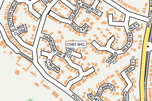 CH63 9HQ map - OS OpenMap – Local (Ordnance Survey)