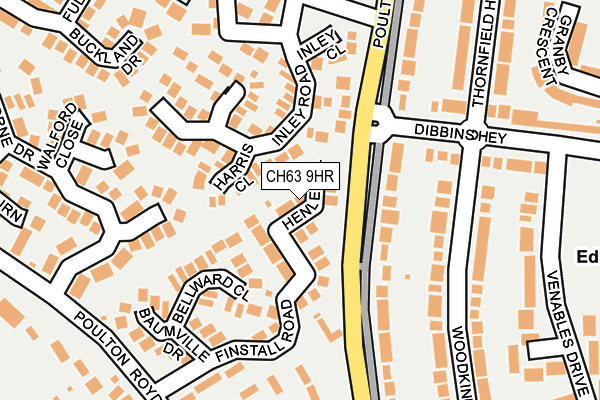 CH63 9HR map - OS OpenMap – Local (Ordnance Survey)