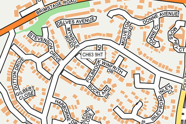 CH63 9HT map - OS OpenMap – Local (Ordnance Survey)