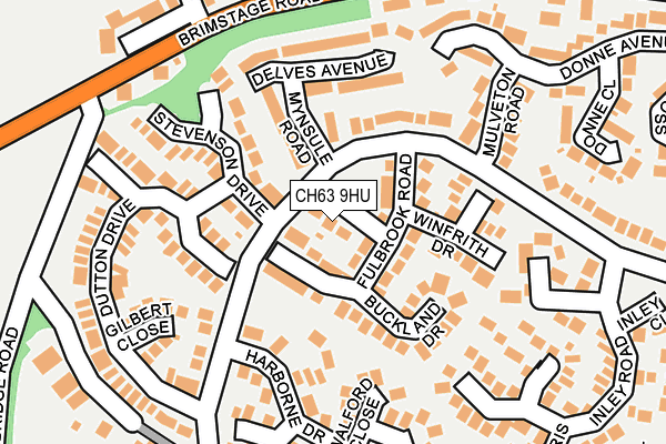 CH63 9HU map - OS OpenMap – Local (Ordnance Survey)