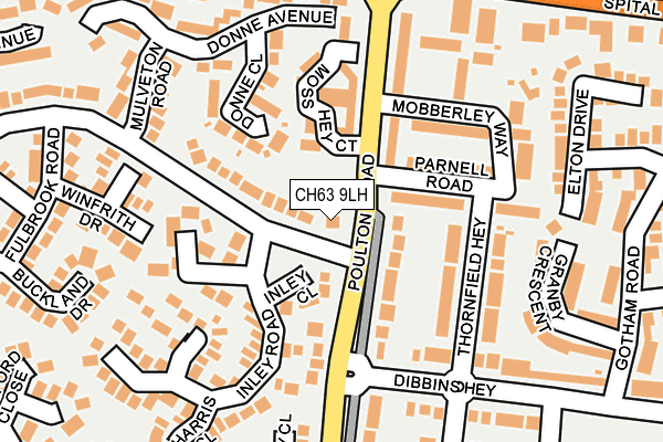 CH63 9LH map - OS OpenMap – Local (Ordnance Survey)