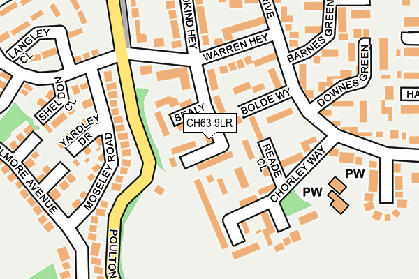 CH63 9LR map - OS OpenMap – Local (Ordnance Survey)